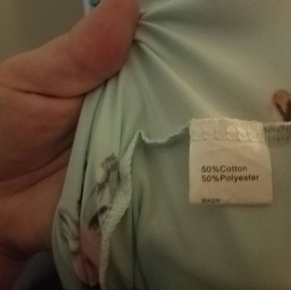 Mint green floral maxi - Picture 3 of 3